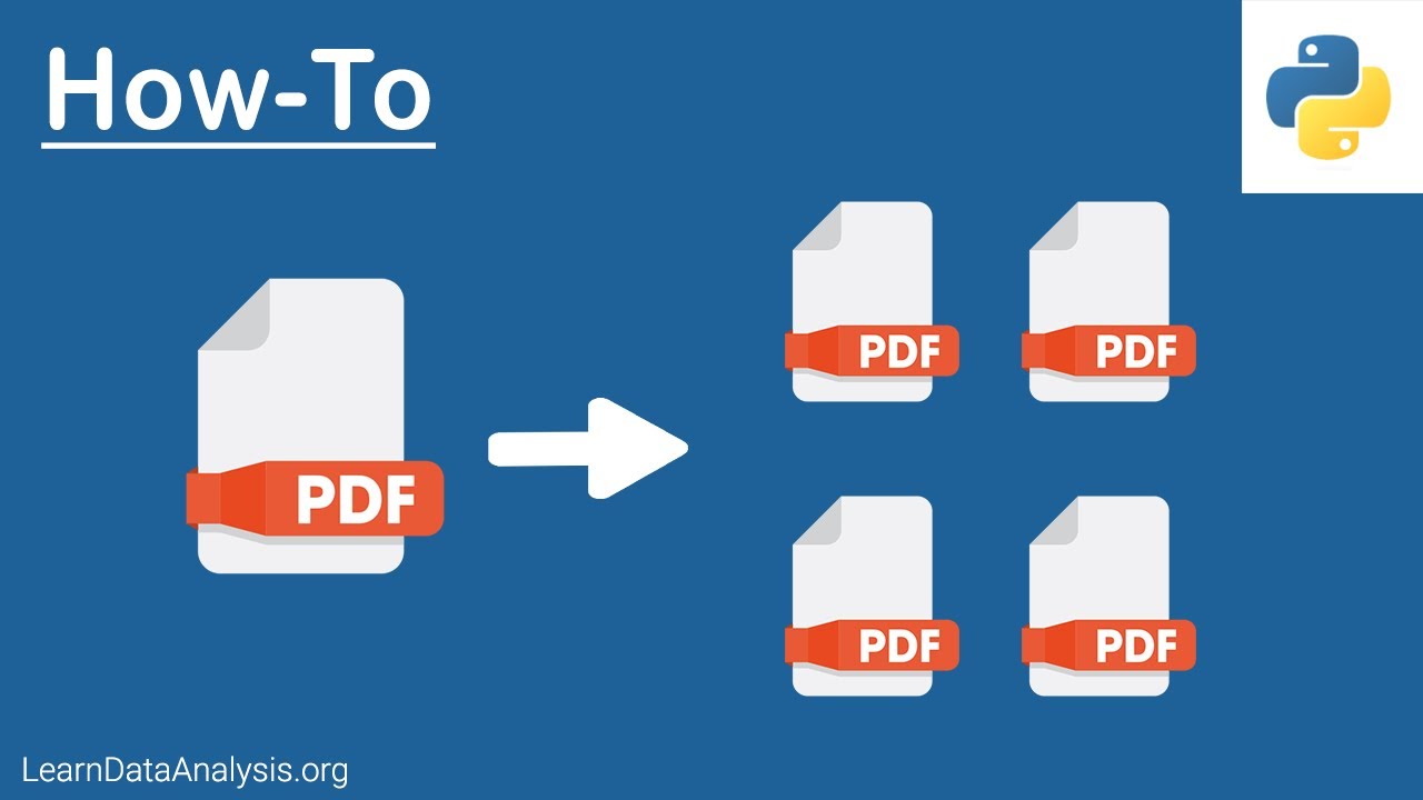 Как разделить PDF-файл на отдельные файлы с помощью Python