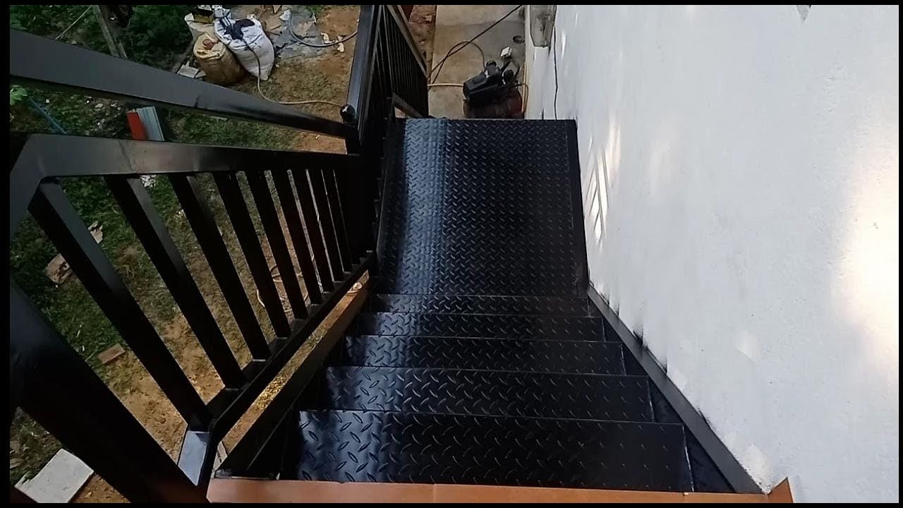 How to installation iron stairs case fabrication work ideas| welding| Iron Work| යකඩ පඩිපෙළ|වෙල්ඩින්