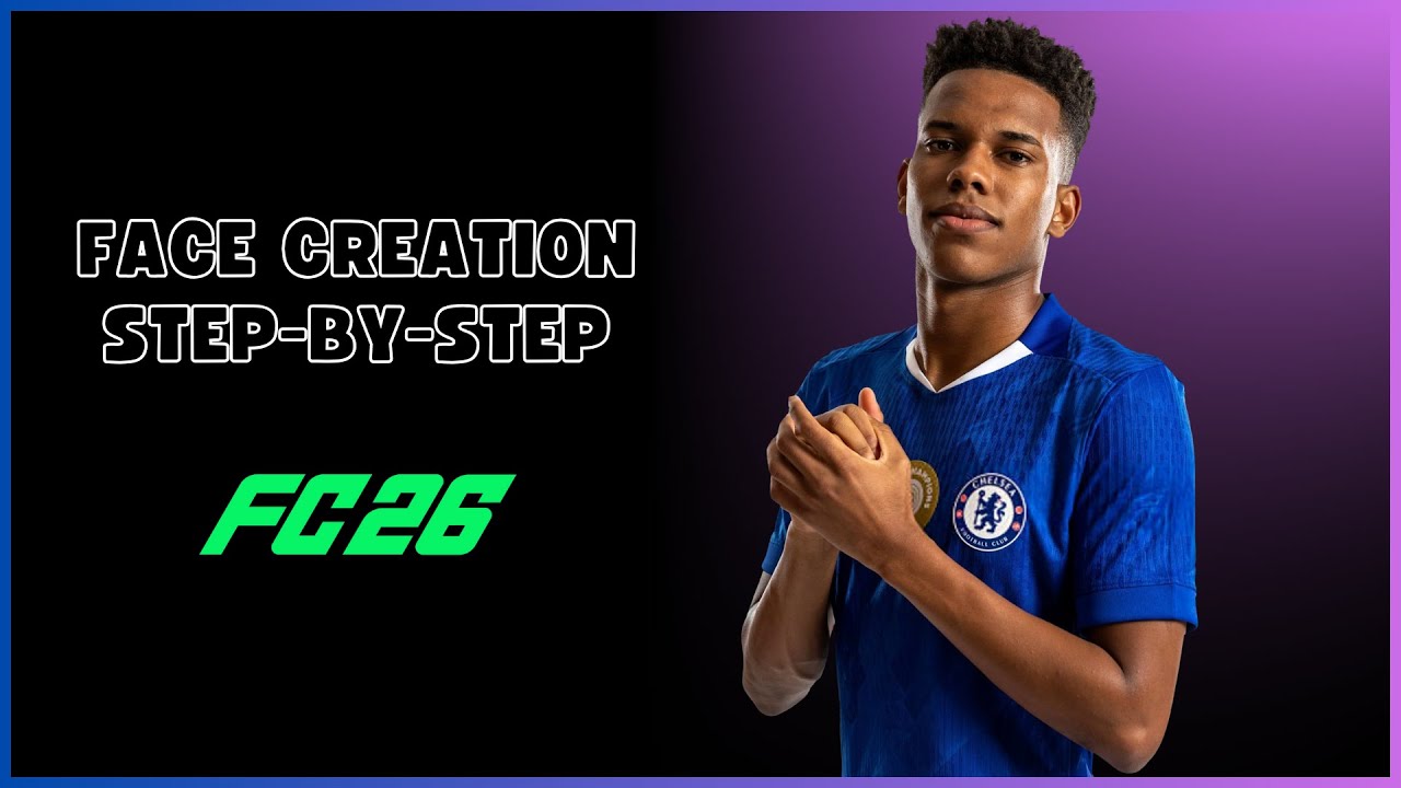 How to create ESTEVAO in EA FC 26 - TUTORIAL Face Creation
