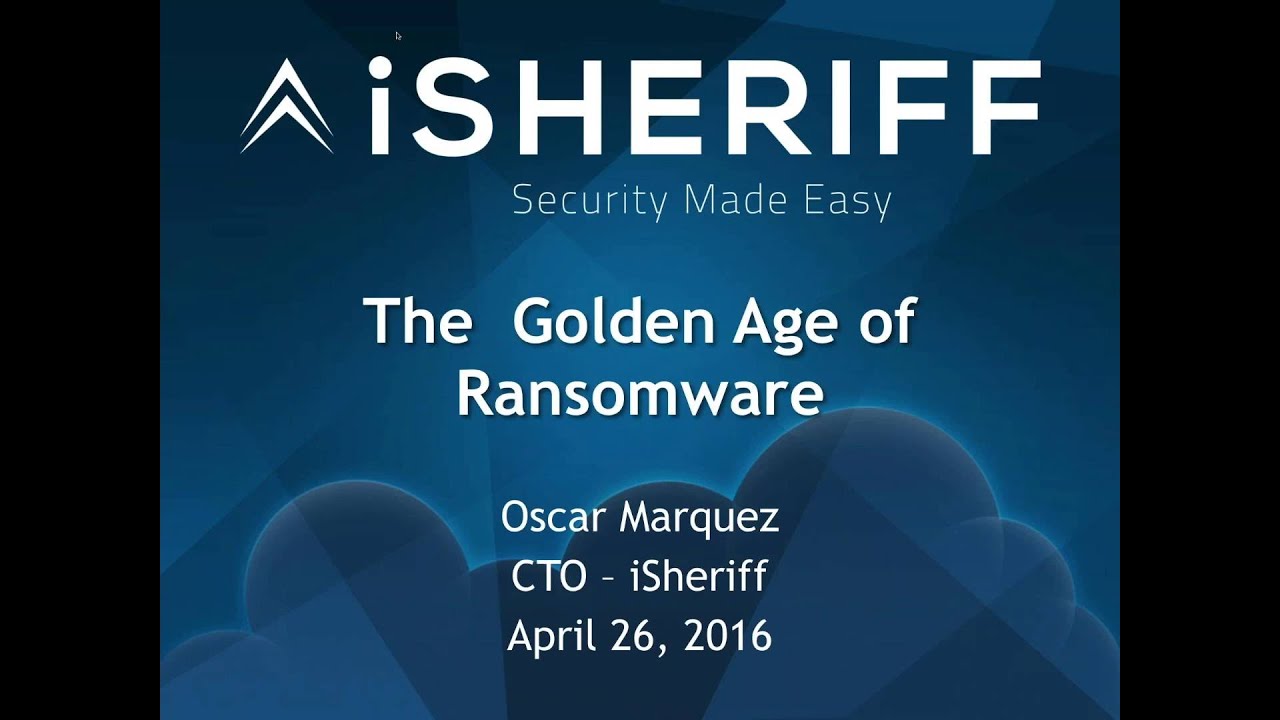 The Golden Age of Ransomware 2016