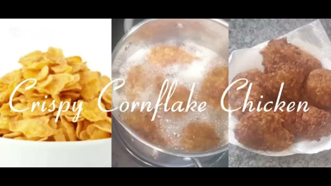 Crispy Cornflake Chicken, And Chicken Gravy. 