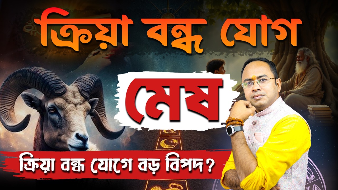 মেষ রাশির ক্রিয়া বন্ধ যোগ ও মুক্তির উপায় | Aries Kriya Bandha Yog & Remedies | Santanu Dey