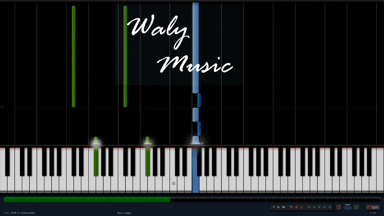 Ciega, Sordomuda / Shakira /Synthesia/ Midi Piano 🎼🎹
