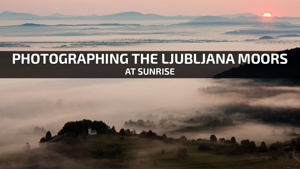 Photographing the Ljubljana Moors at dawn and sunrise in Slovenia.