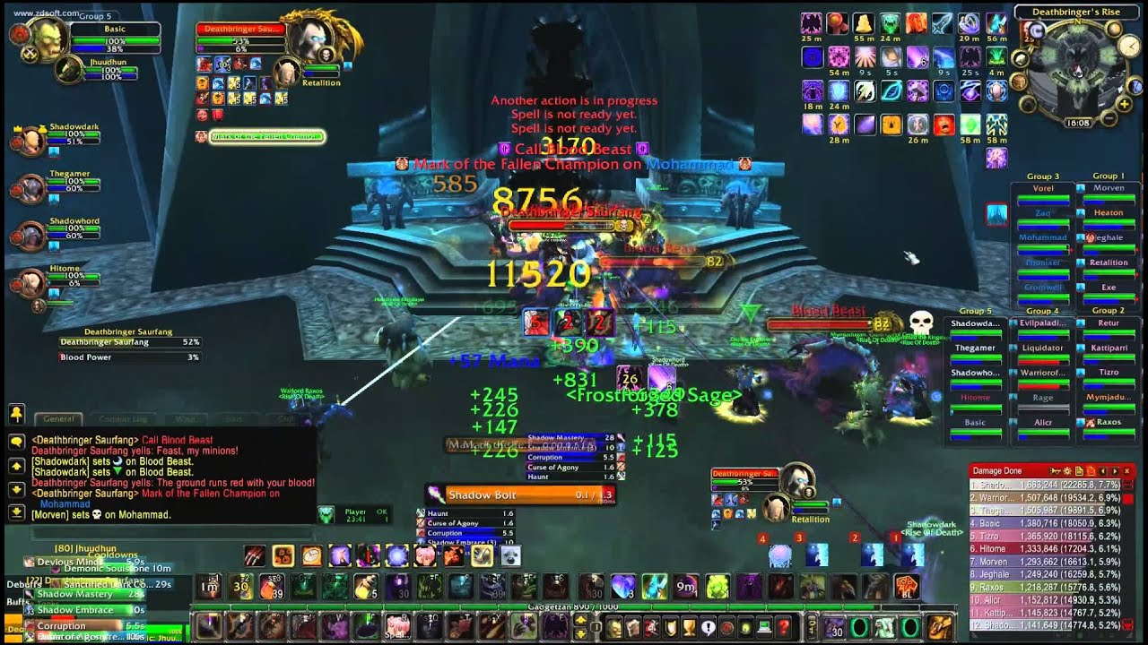 Affliction Warlock Deathbringer Saurfang 25 hc 3.3.5