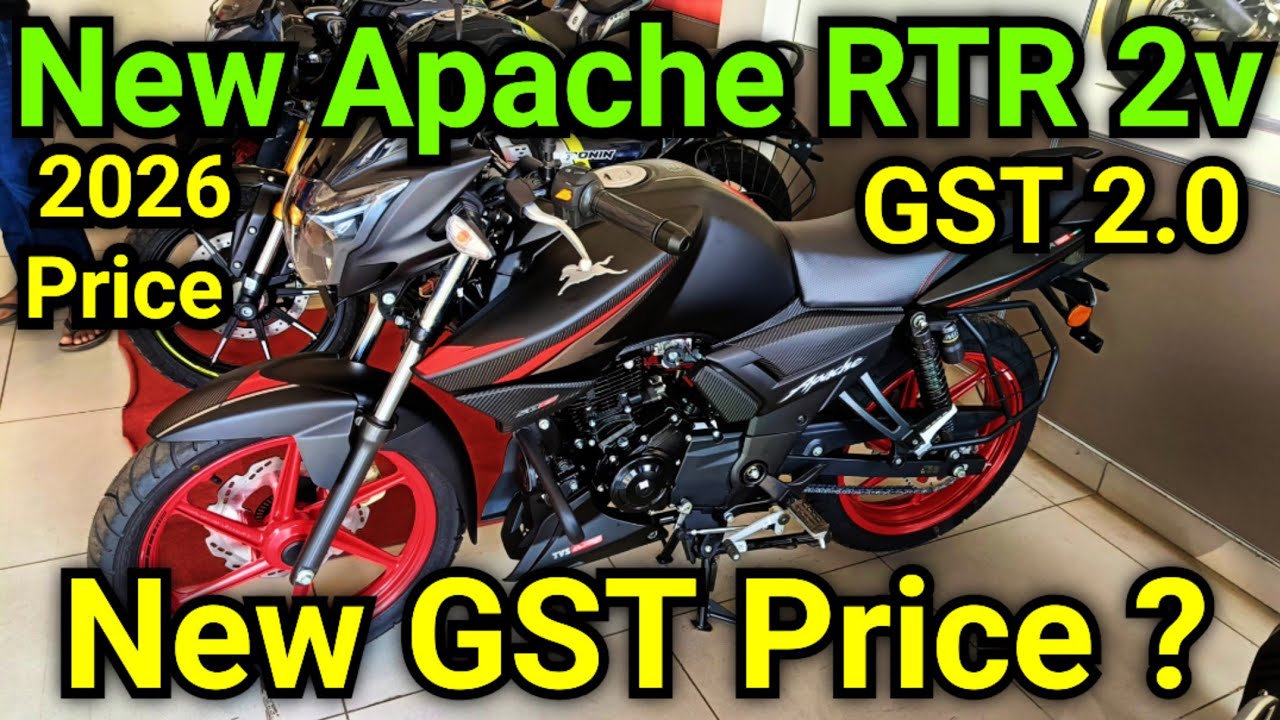 New GST Price 🔥 New Apache RTR 2v New Gst price// न्यू GST प्राइस 🔥Naya gst rate #gst #newgstprice 