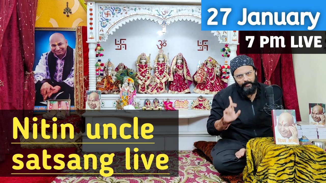 Guruji Satsang Blessings live 7 pm 27 Jan. Sunday
