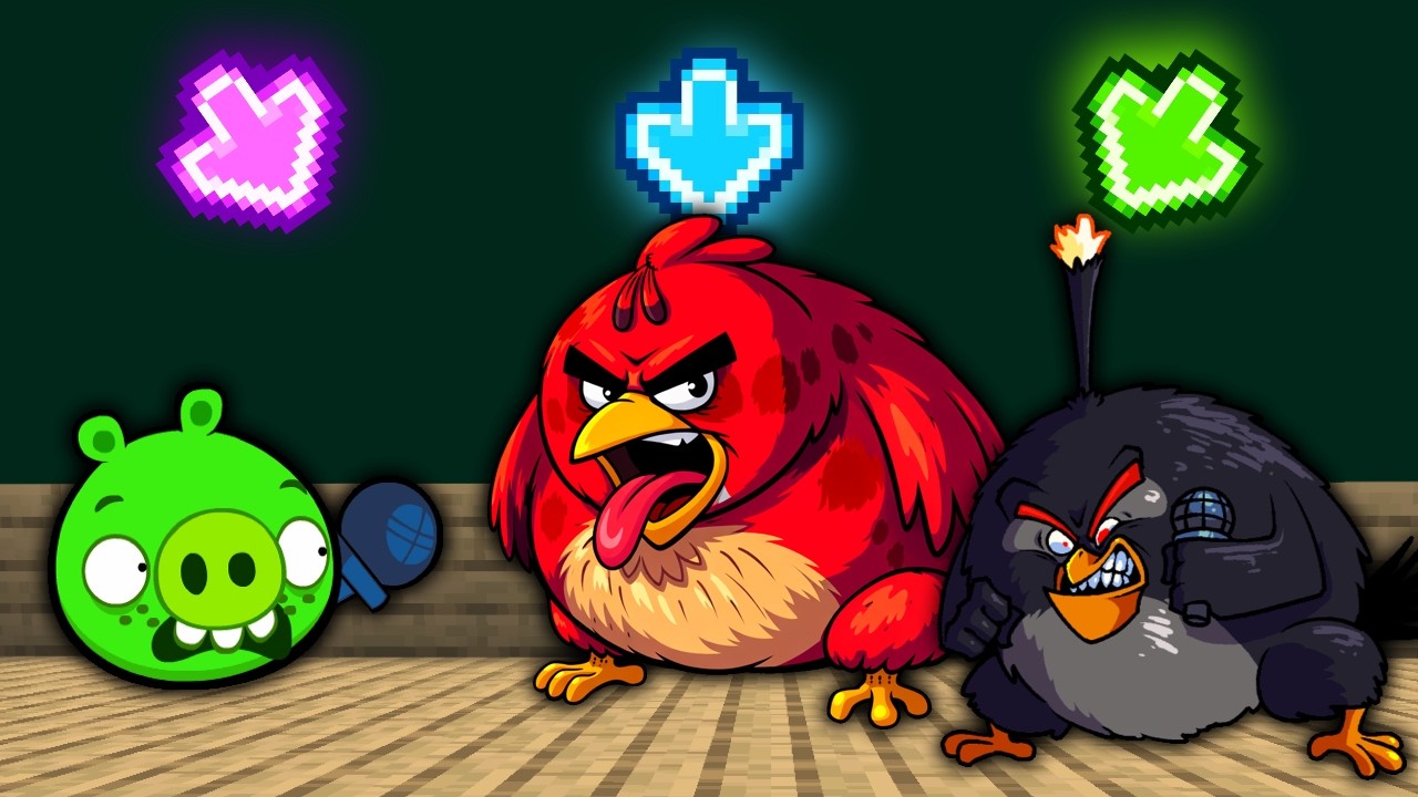 ANGRY BIRDS VS PIG | FNF Character Test | Gameplay VS Playground