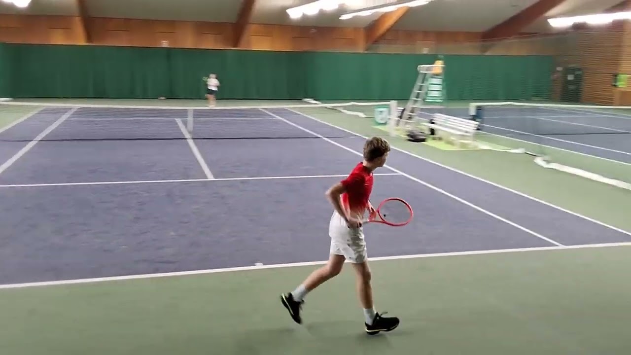 Vincent Hanke vs Matthias Gronimus - Halbfinale Verbandsmeisterschaft U14 (5-7; 2-6)