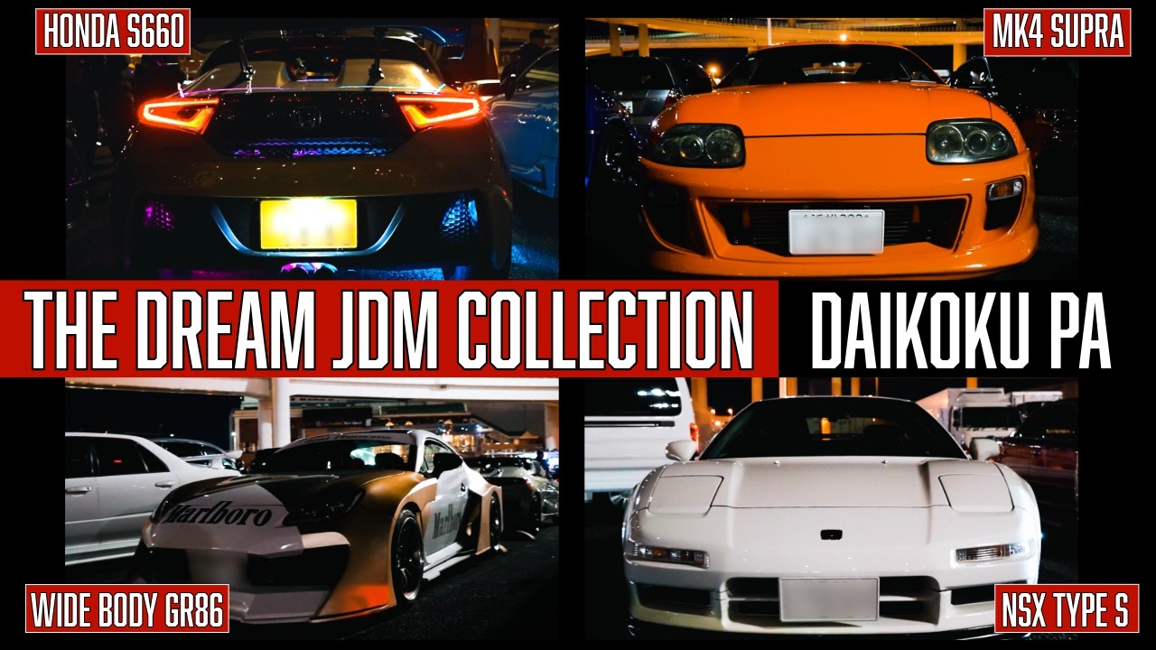 The Dream JDM Collection at Daikoku PA 🇯🇵 | R34 GT-R, Veilside RX-7, NSX Type S, Supra 🔥