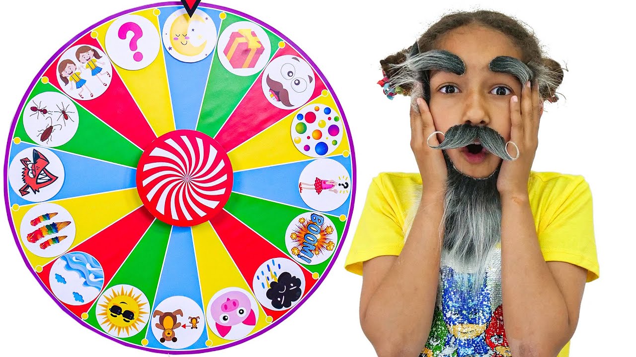 Kids Play with a Magic Wheel!