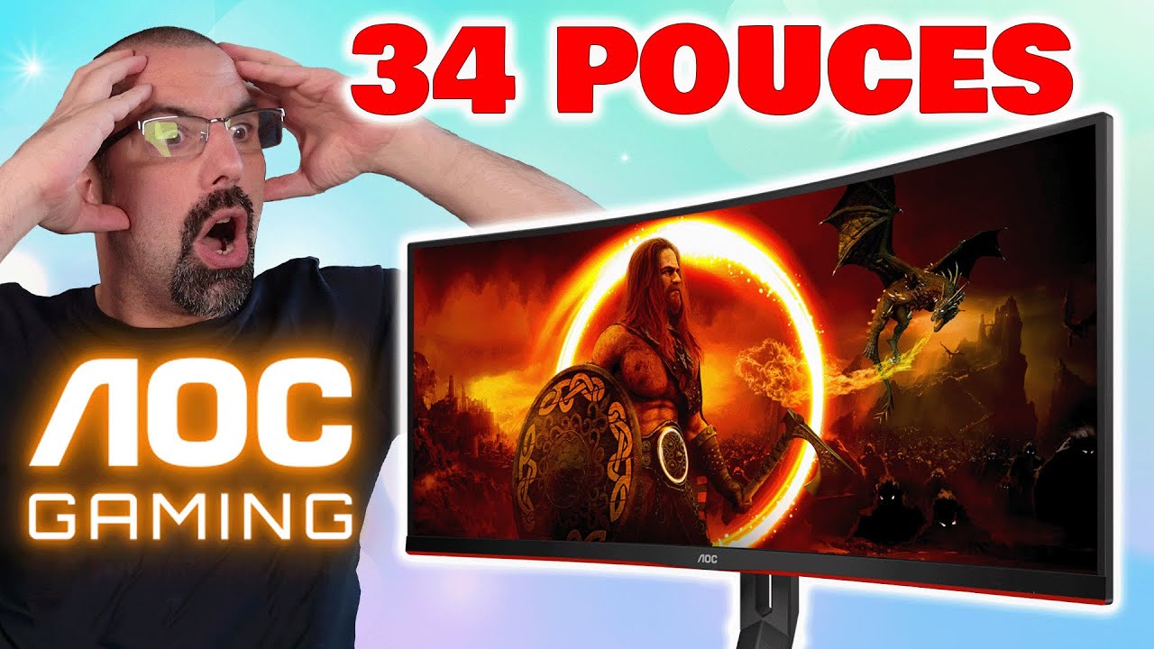 AOC GAMING CU34G2XP un &eacute;cran GAMER 34 Pouces !