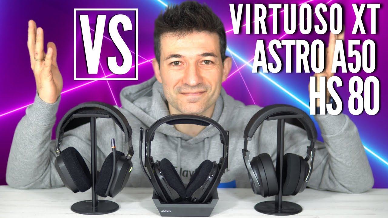 ASTRO A50 vs VIRTUOSO XT vs HS80 ¿CUAL ES MEJOR?  Analisis CALIDAD COMODIDAD SONIDO CONECTIVIDAD