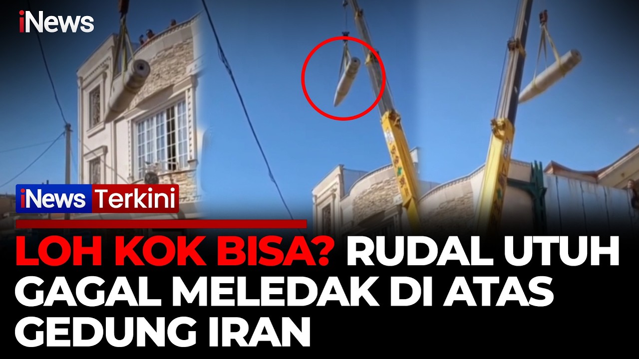 RUDAL GAGAL MELEDAK! Menancap di Atas Gedung Iran | iNews Terkini
