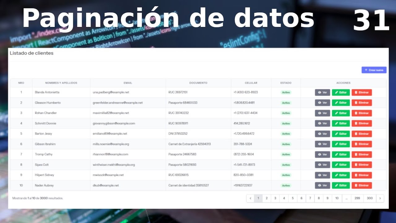 31 Optimiza tu Sistema: Paginación de Datos en Laravel 12 (Fácil y Rápido) ⚡Módulo Clientes 📑🚀