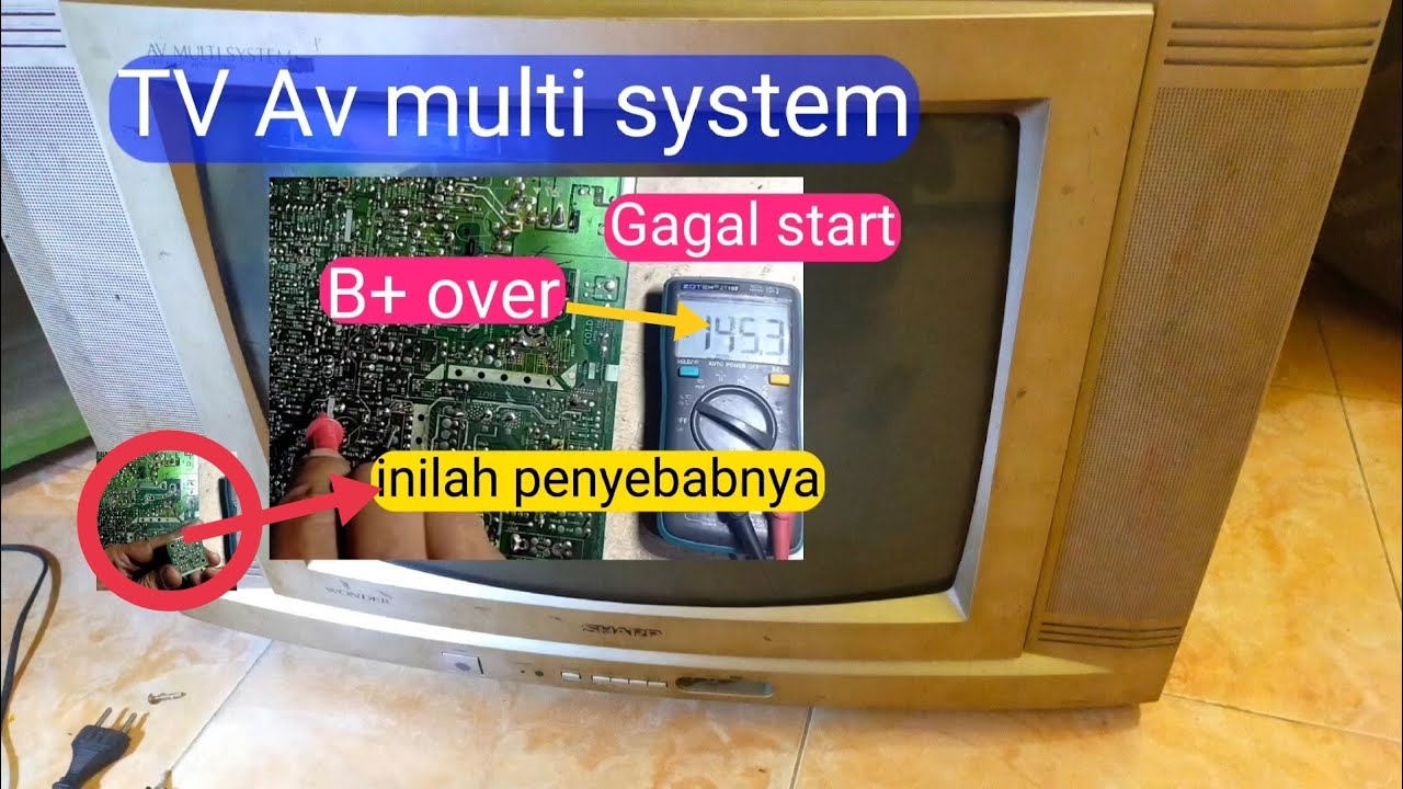 tv sharp av multi system protek b+ over 145 volt
