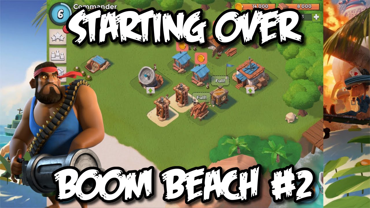 Boom Beach #2 - Starting Over! Boom Beach Beginner's Guide/Let's Play Tutorial!