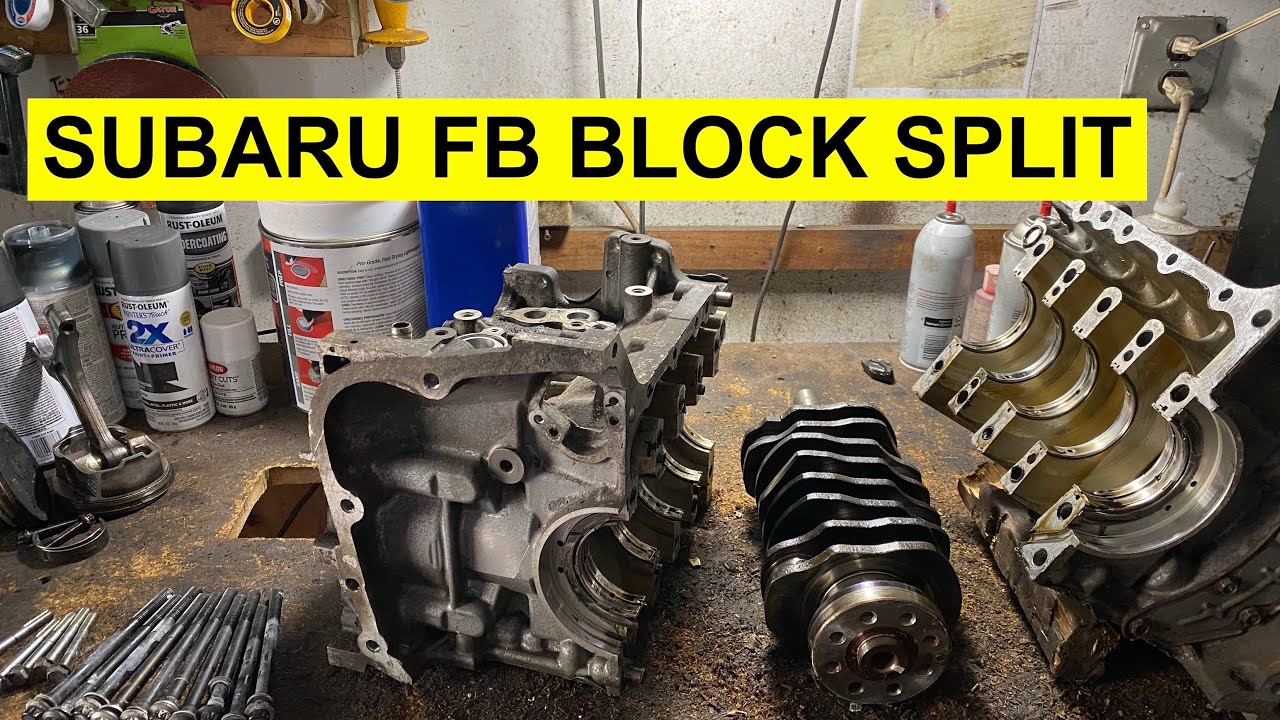 Subaru FB 2.0/ 2.5L Block Split / Crankshaft Removal