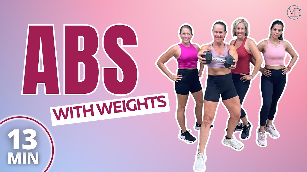 13-Minute Weighted Ab Workout | Strong Core at Home