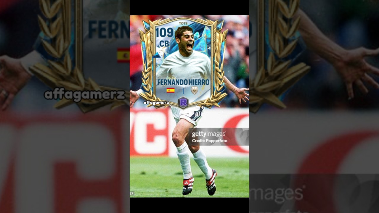 Original images of Fernando Hierro cards FC Mobile cards #fcmobile #fifamobile