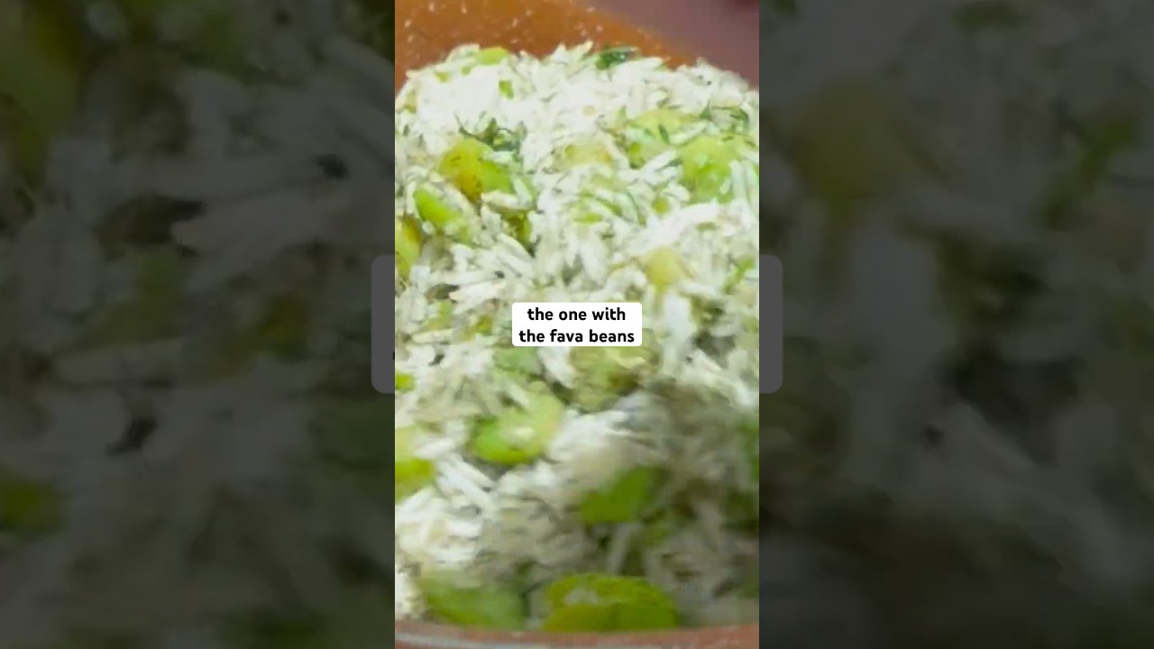 Fava beans & rice