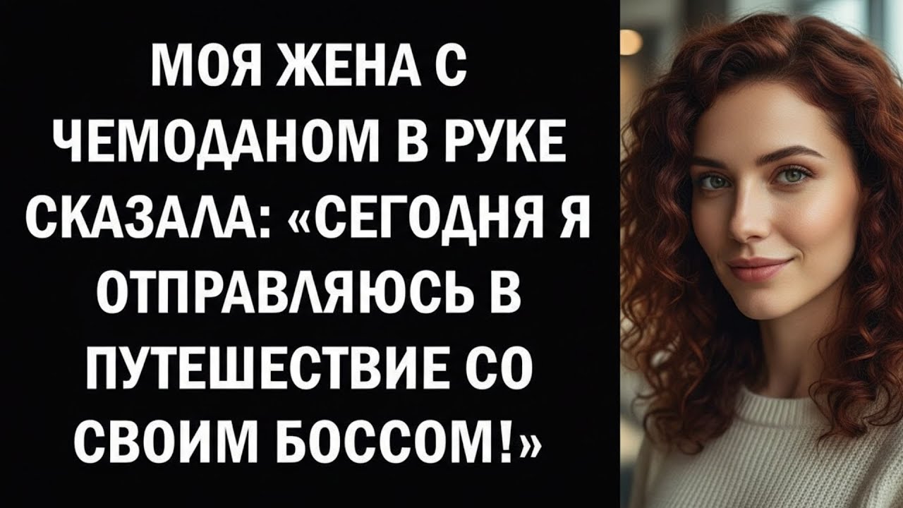 МОЯ ЖЕНА С ЧЕМОДАНОМ В РУКЕ СКАЗАЛА «СЕГОДНЯ Я ОТПРАВЛЯЮСЬ В ПУТЕШЕСТВИЕ СО СВОИМ БОССОМ!