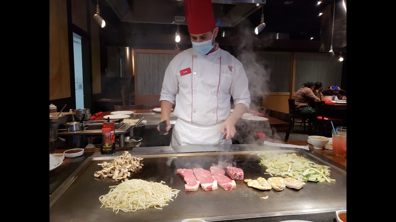 Hibachi in the United States @Benihana Japanese-influenced Restaurant, NJ.