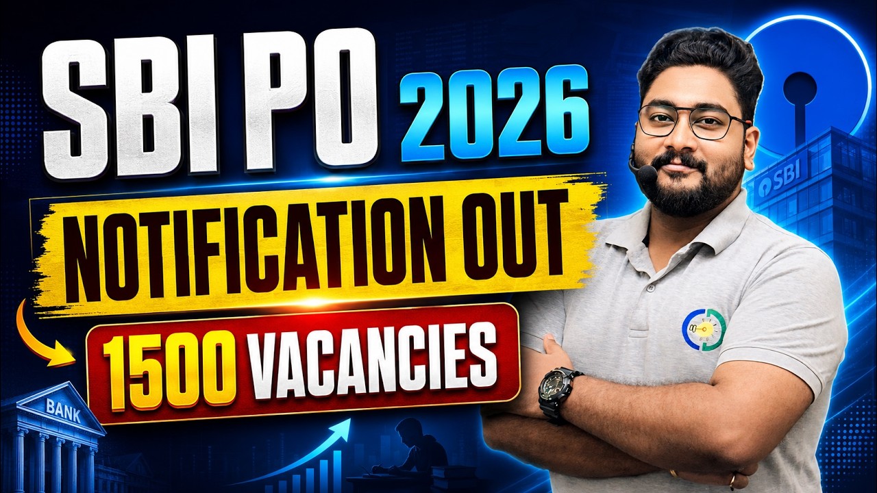 SBI PO 2026 Notification Out !! 1500 Vacancies || 50 Days Roadmap & Strategy By Kaushik Mohanty