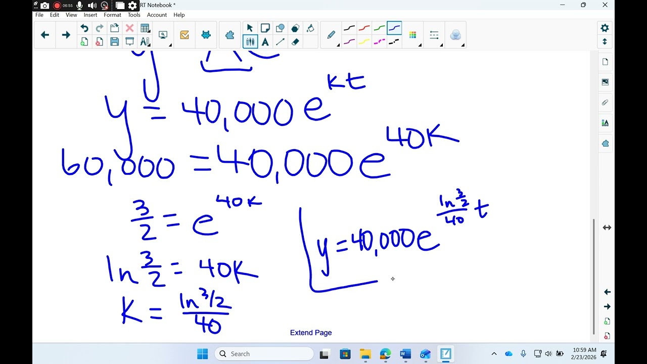 DiffEQ Word Problems