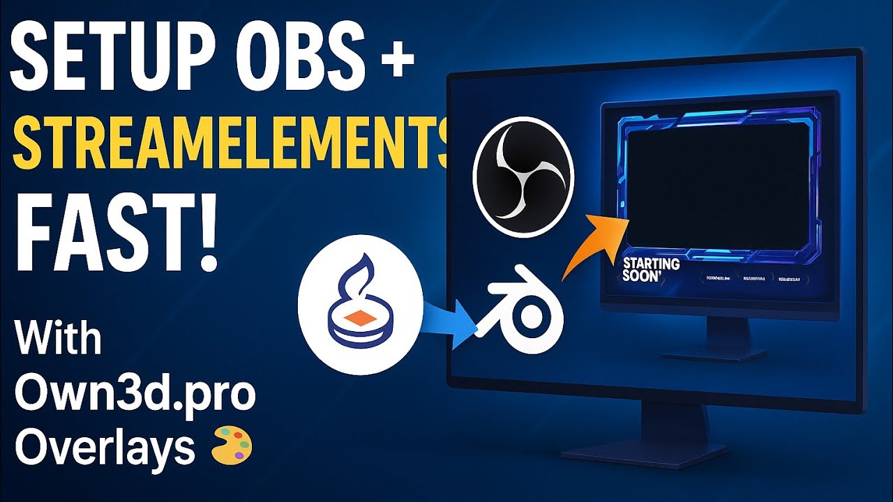 HOW to SETUP OBS STUDIO + STREAM ELEMENTS With OWN3D.PRO