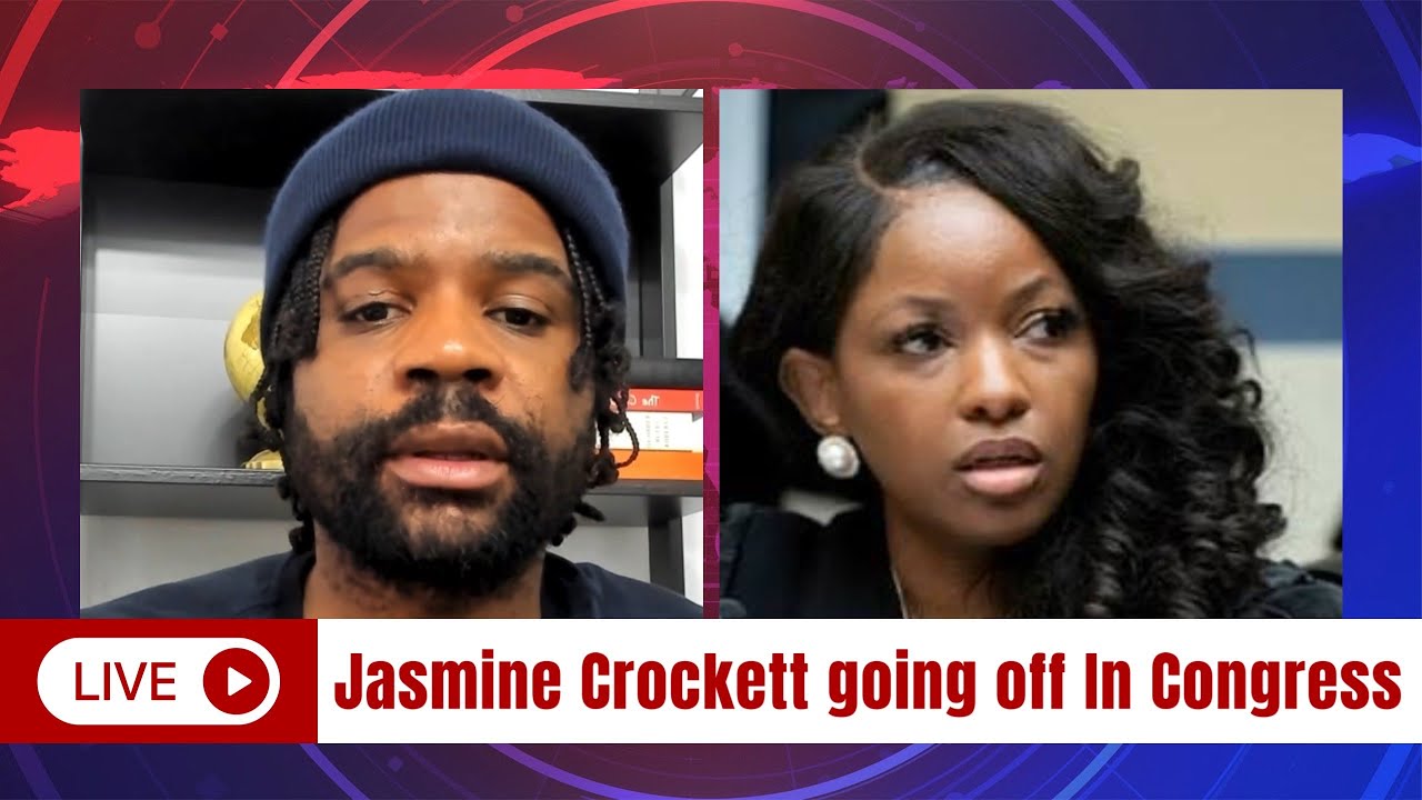 Congresswoman Jasmine Crockett going off in congress, you won't believe this