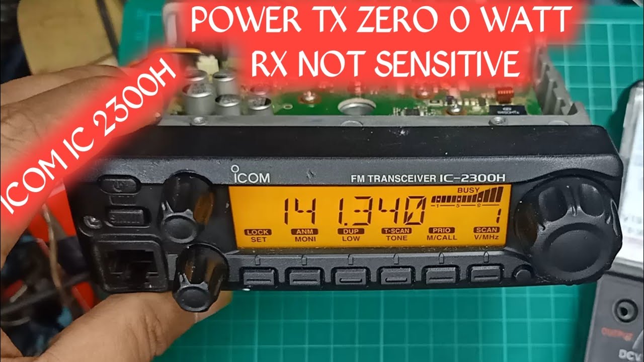 ICOM IC 2300H POWER ZERO 0WATT RX NOT SENSITIVE