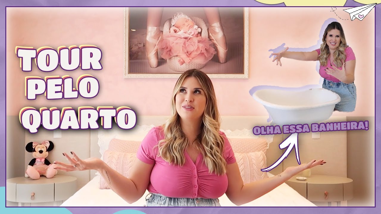 TOUR PELO QUARTO DA GIGI EM ITUPEVA + DECORAÇÃO, BERÇO, BANHEIRA
