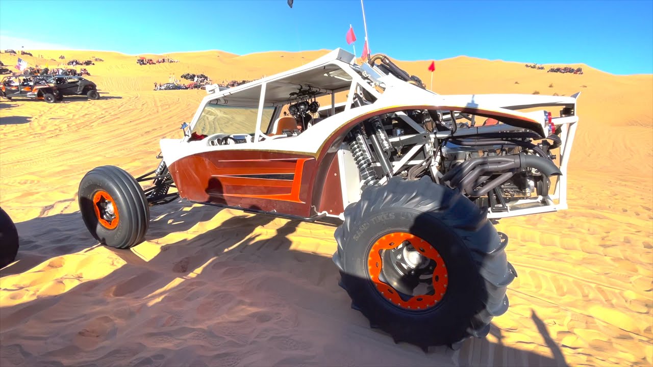 SANDRAIL LAUNCHES IT AT GLAMIS SWING SET JUMP | Oldsmobile Hill Ride | DIRT BIKE DIARIES EP.159