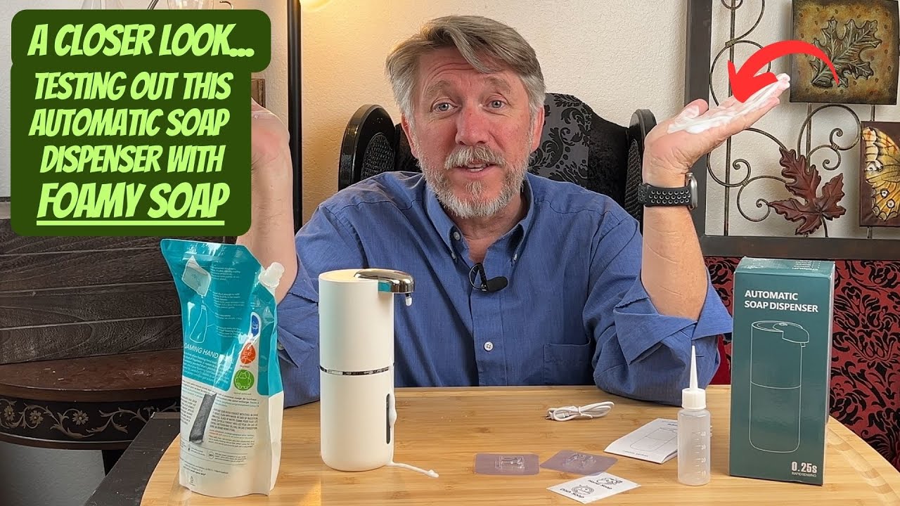 Finally an Automatic FOAMING soap dispenser. (Sweet!) Varluckiner foamy soap dispenser