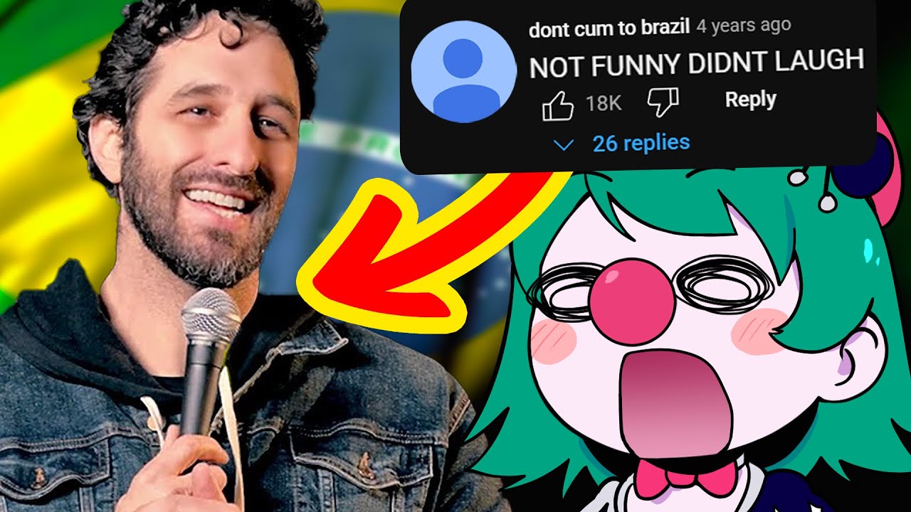 Are Brazilians Funny? l Clown Reacts to Rafinha Bastos