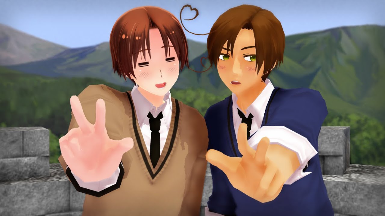 [MMD APH] When Italy and Romano PLay Minecraft