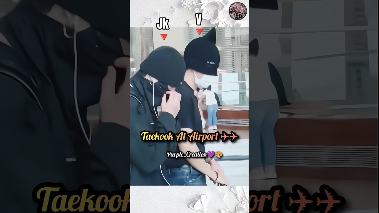 Taekook airport moments 🐻🐰 #shorts #jungkook #taehyung #vkook #fyp #viral #bts #taekookairport