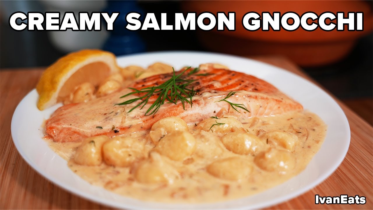 This Must Be The Fastest Dinner Recipe | CREAMY SALMON GNOCCHI