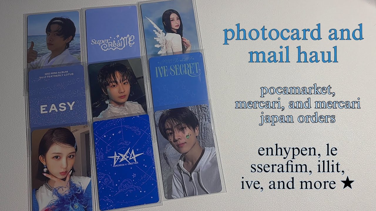 photocard haul #1 (pocamarket, mercari, and mercari japan) 📨🌀🧷