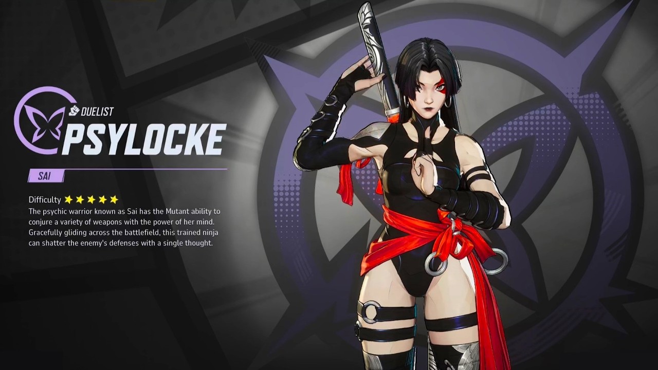 Psylocke Vengeance Dark Mode in Marvel Rivals