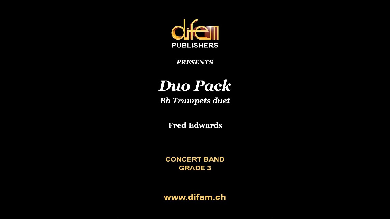 Duo Pack, Bb Trumpets Duet and Concert Band by Fred Edwards