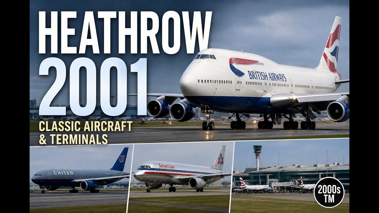London Heathrow 2001: When the Boeing 747 Ruled the Skies!