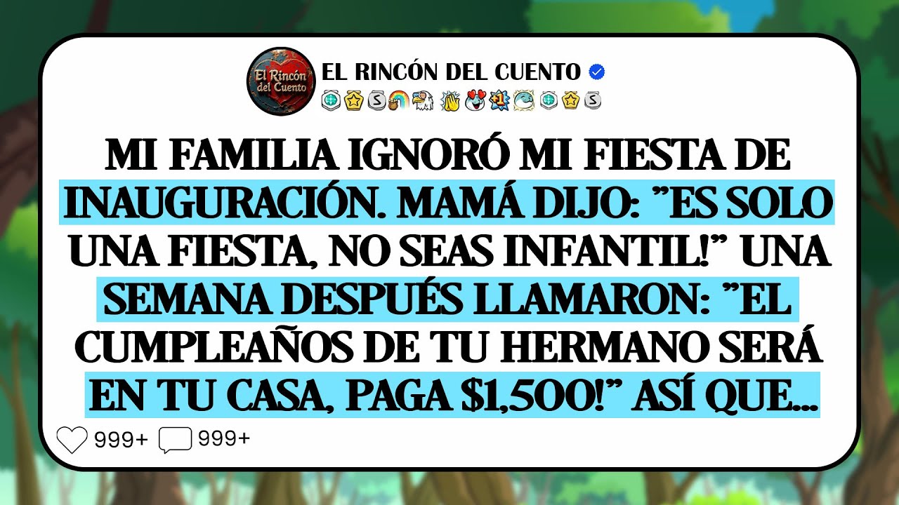 Mi Familia Ignoró Mi Inauguración. Mamá Dijo: 
