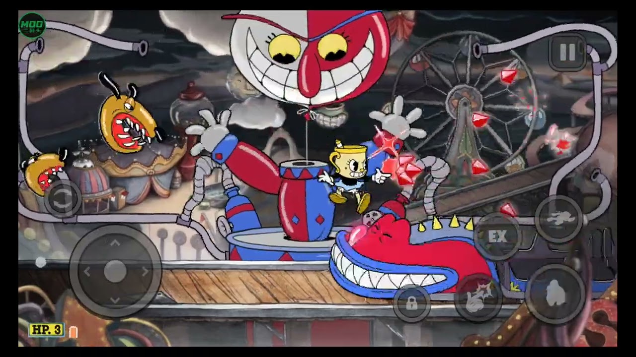 Cuphead oynuyor mobile