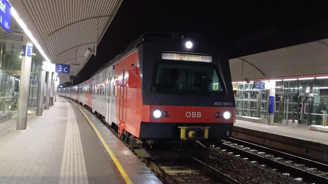 Ausfahrt 4020.293 + 4020.314 als S1 aus Wien Floridsdorf + Hauptschalter Ein und Bremsprobe
