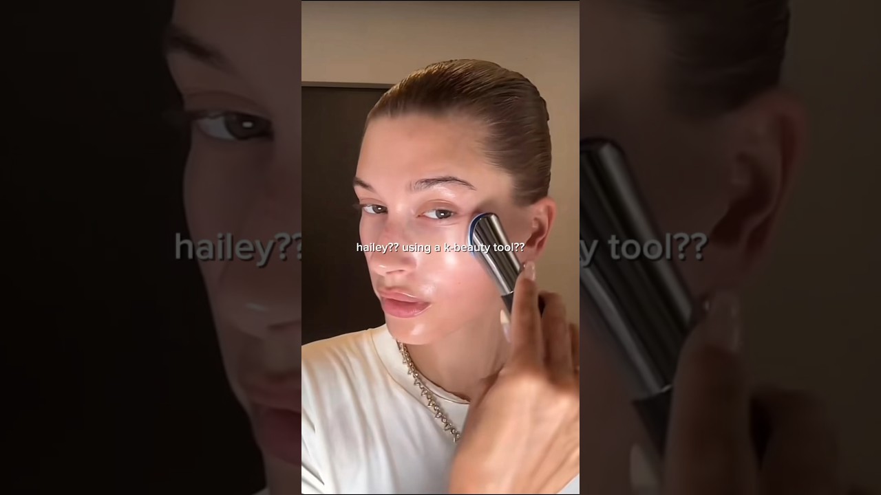 Hailey Bieber's SKINCARE STAPLE?! 🤩 #medicube #beautyhacks #koreanbeauty #haileybieber