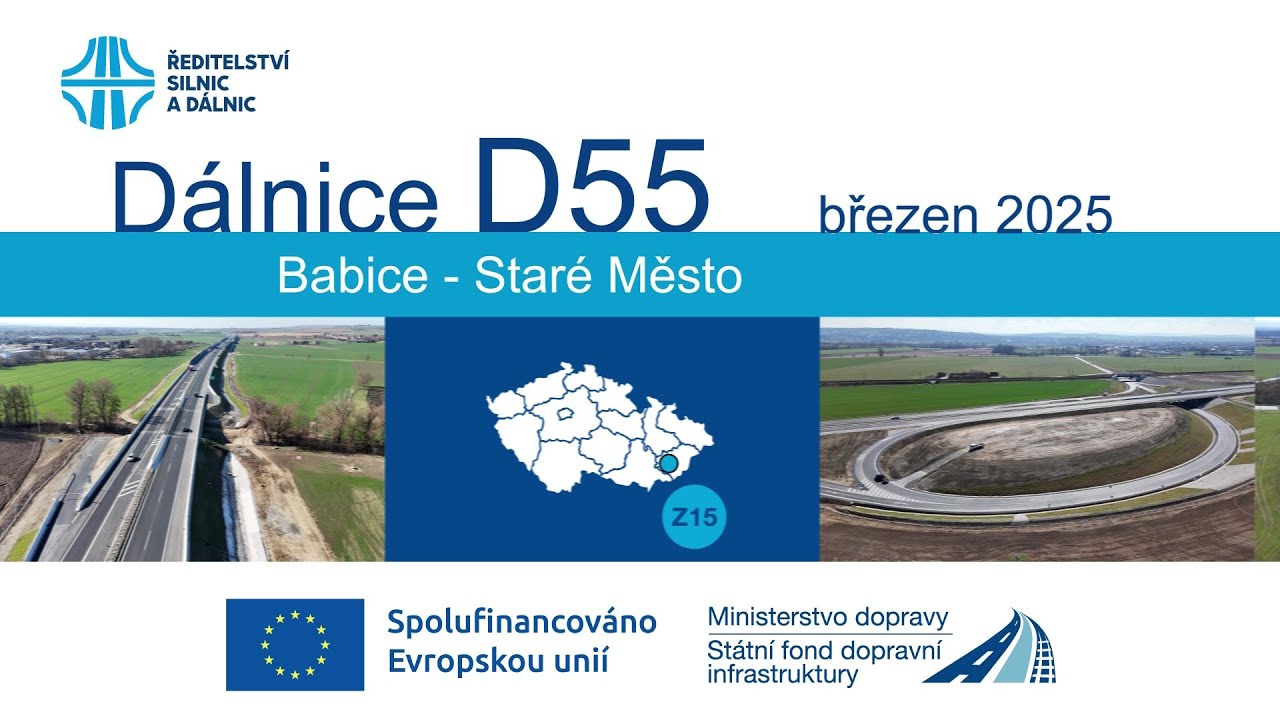 D55 5507 Babice – Staré Město (dokumentace z dokončování stavby 03/2025)