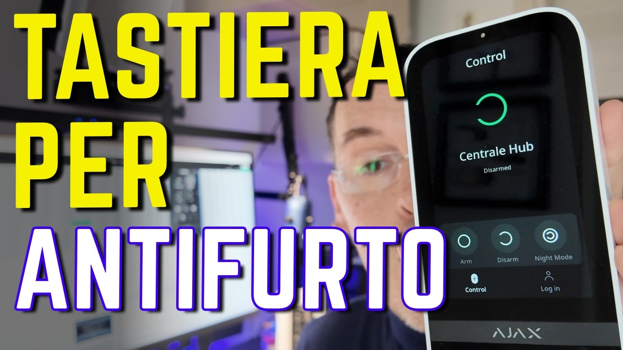 Ajax Keypad Touch: Addio chiavi e codici complicati, attiva in un click!