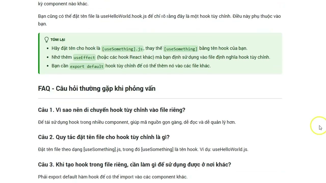 Di chuyển hooks vào file riêng